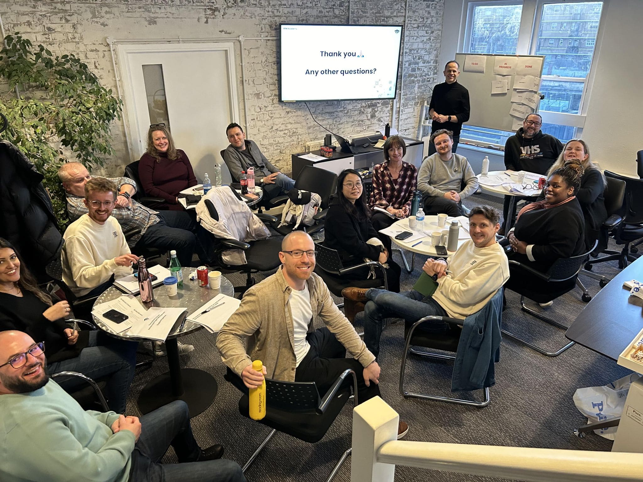 Ben Willmott running a project management team workshop